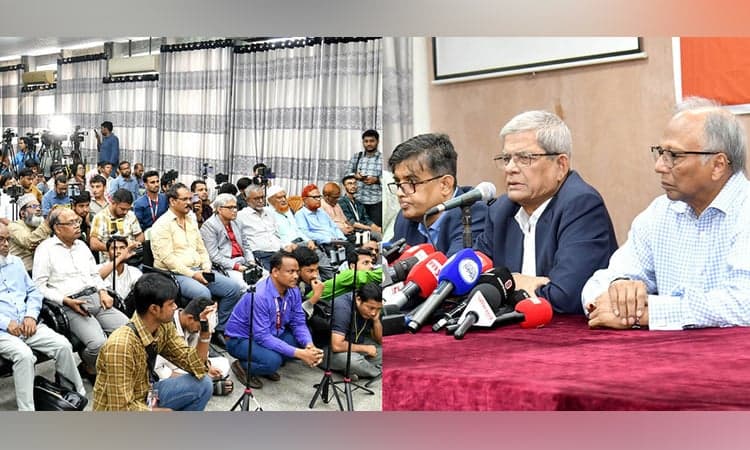 গণমাধ্যমের তোষামোদী এখনো দেখতে হচ্ছে: জুলাই সনদ নিয়ে বিতর্কের অবসান হওয়া উচিত : মির্জা ফখরুল