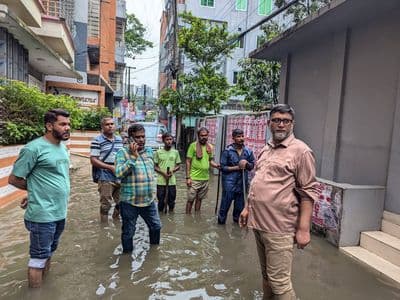 মসিকে’র সাময়িক জলাবদ্ধতা নিস্কাশনে তৎপর প্রশাসক