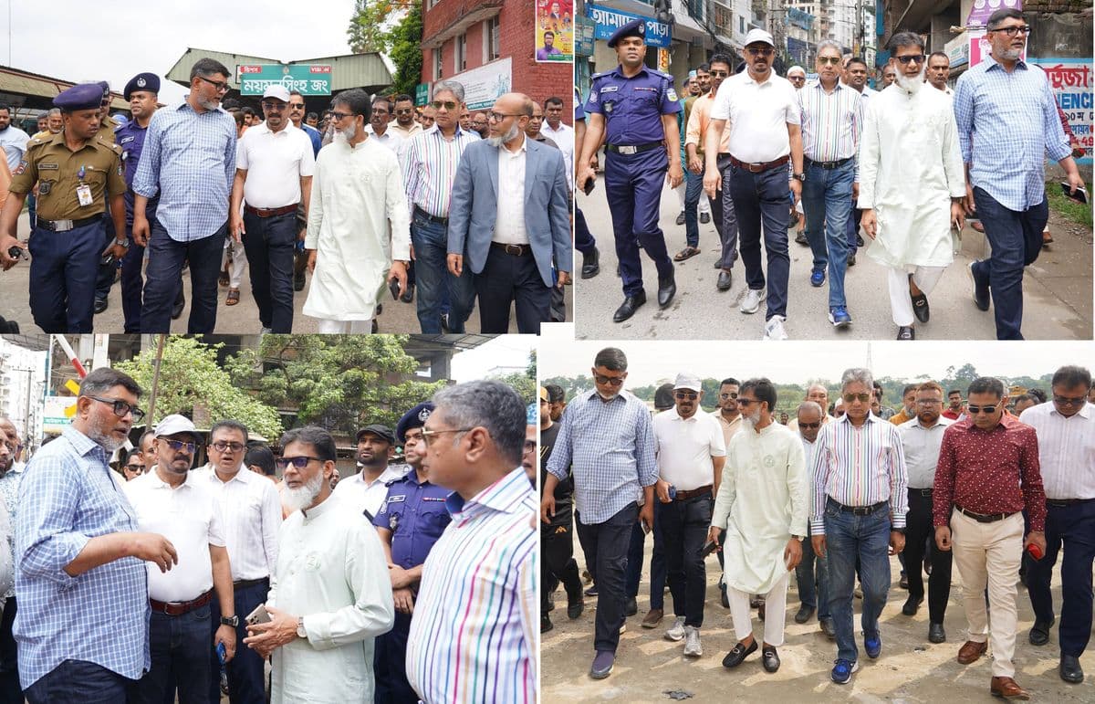 ময়মনসিংহ নগরীর বিভিন্ন উন্নয়ন পরিকল্পনা বাস্তবায়নের স্থানসমূহ পরিদর্শন করেছেন প্রতিমন্ত্রী হাবিবুর রশিদ