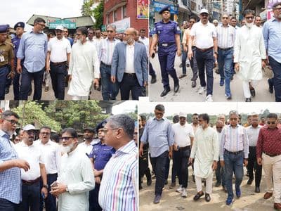 ময়মনসিংহ নগরীর বিভিন্ন উন্নয়ন পরিকল্পনা বাস্তবায়নের স্থানসমূহ পরিদর্শন করেছেন প্রতিমন্ত্রী হাবিবুর রশিদ