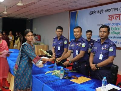 ময়মনসিংহে মেধা, যোগ্যতা ও স্বচ্ছতায় কনস্টেবল পদে নিয়োগ পেলেন ৯৬ জন