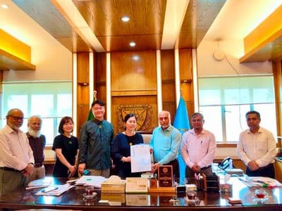 বাকৃবি পরিদর্শনে দক্ষিণ কোরিয়ার ইয়ংনাম বিশ্ববিদ্যালয়ের প্রতিনিধিদল