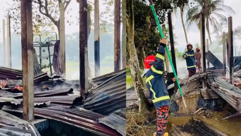ডেকে নিয়ে যুবককে কুপিয়ে হত্যা, অভিযুক্তের বাড়িতে আগুন