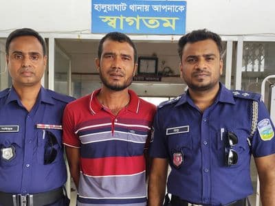 হালুয়াঘাটে স্ত্রী হত্যার ঘটনায় তিন দিন পর স্বামী গ্রেপ্তার