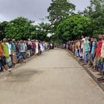 হালুয়াঘাটে প্রতিবন্ধীকে ধর্ষণের অভিযোগ, আসামি গ্রেপ্তারের দাবিতে মানববন্ধন