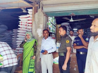 ঈশ্বরগঞ্জে পশু ও মৎস্যখাদ্য বিক্রেতা ৫ ব্যবসায়ীকে ৫০ হাজার টাকা জরিমানা